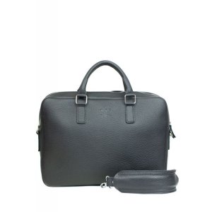 Шкіряна ділова сумка Briefcase 2.0 чорний флотар - 8537035 - SvitStyle