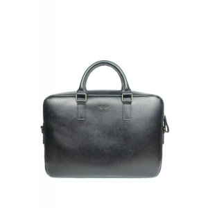 Шкіряна ділова сумка Briefcase 2.0 чорний сап'ян - 8537036 - SvitStyle