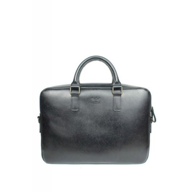 Шкіряна ділова сумка Briefcase 2.0 чорний сапян - SvitStyle