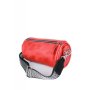 Шкіряна сумка поясна-кроссбоді Cylinder червона вінтажна (1)