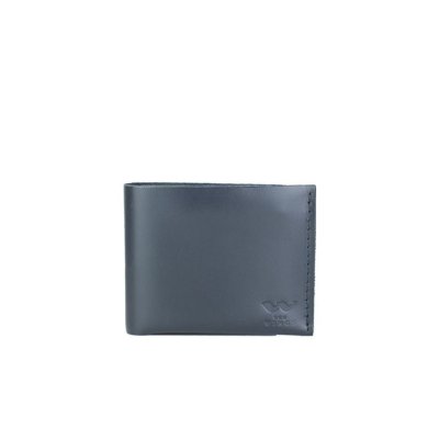 Шкіряний гаманець Mini з монетницею синій - SvitStyle