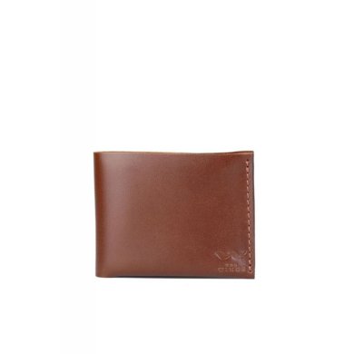 Шкіряний гаманець Mini з монетницею світло-коричневий - SvitStyle