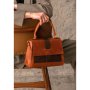 Жіноча шкіряна сумка Ester коньячно-коричнева вінтажна (1)