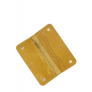 Шкіряне портмоне Mark 2 жовтий вінтажний - SvitStyle