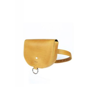 Жіноча шкіряна сумка Ruby S жовта вінтажна - 8537193 - SvitStyle