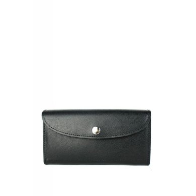 Шкіряний гаманець Smart Wallet чорний сапян - SvitStyle