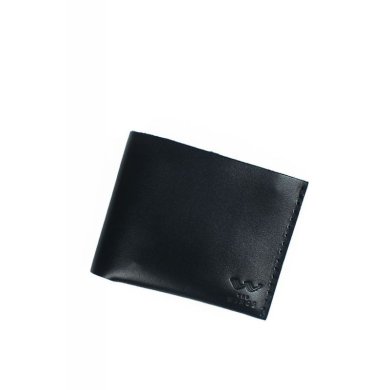 Шкіряний гаманець Mini чорний - SvitStyle