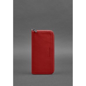 Шкіряне портмоне на блискавці 6.1 червоне - 8537321 - SvitStyle