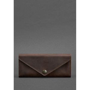 Жіночий шкіряний гаманець Керрі 1.0 темно-коричневий Crazy Horse - 8537334 - SvitStyle