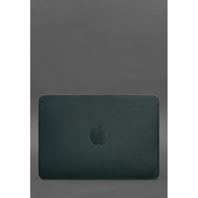 Чохол із натуральної шкіри для MacBook 13 дюйм Зелений краст - SvitStyle