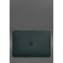Чохол із натуральної шкіри для MacBook 13 дюйм Зелений краст (1)