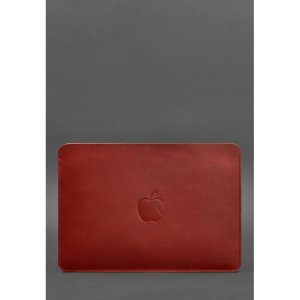 Чохол із натуральної шкіри для MacBook 13 дюйм Червоний - 8537432 - SvitStyle