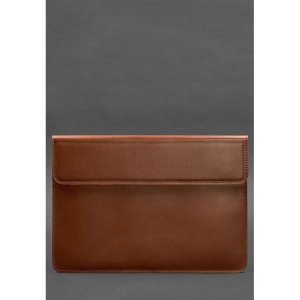 Шкіряний чохол-конверт на магнітах для MacBook 16 дюйм Світло-коричневий - 8537436 - SvitStyle