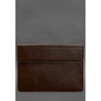 Шкіряний чохол-конверт на магнітах для MacBook 16 дюйм Бордовий - SvitStyle