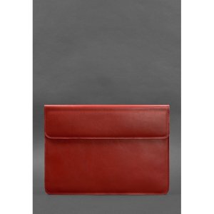 Шкіряний чохол-конверт на магнітах для MacBook 13 Червоний - 8537448 - SvitStyle