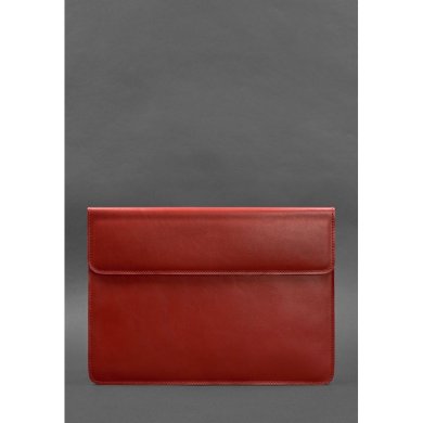 Шкіряний чохол-конверт на магнітах для MacBook 13 Червоний - SvitStyle