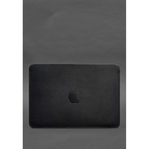 Чохол із натуральної шкіри для MacBook 13 дюйм Синій Краст - 8537452 - SvitStyle