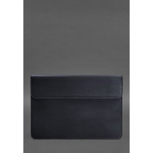 Шкіряний чохол-конверт на магнітах для MacBook 14 Синій Crazy Horse - 8537460 - SvitStyle