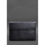 Шкіряний чохол-конверт на магнітах для MacBook 14 Темно-синій (1)