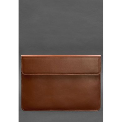 Шкіряний чохол-конверт на магнітах для MacBook 15 дюйм Світло-коричневий - SvitStyle