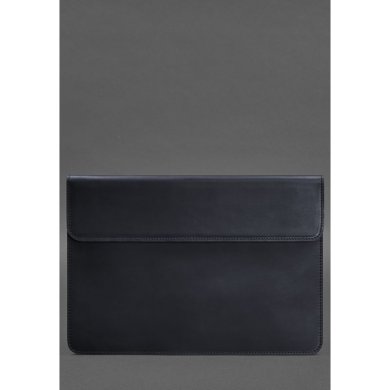 Шкіряний чохол-конверт на магнітах для MacBook 15 дюйм Синій Crazy Horse - SvitStyle