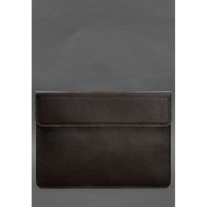 Шкіряний чохол-конверт на магнітах для MacBook 16 дюйм Темно-коричневий - 8537480 - SvitStyle