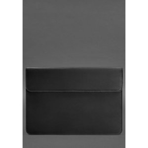 Шкіряний чохол-конверт на магнітах для ноутбука Універсальний  Чорний Crazy Horse - 8537567 - SvitStyle