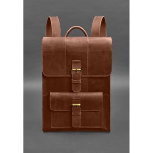Шкіряний рюкзак Brit світло-коричневий Crazy Horse - 8540235 - SvitStyle
