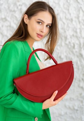 Жіноча шкіряна сумка Сhris maxi червона - 8546359 - SvitStyle