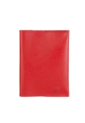 Паспортна обкладинка червона Саф'яно - 8550359 - SvitStyle