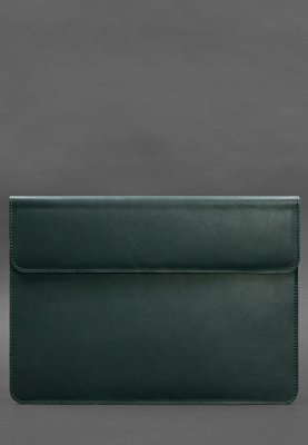 Шкіряний чохол-конверт на магнітах для MacBook 16 дюйм Зелений - 8550403 - SvitStyle
