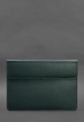 Шкіряний чохол-конверт на магнітах для MacBook 13 Зелений - SvitStyle
