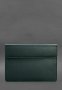 Шкіряний чохол-конверт на магнітах для MacBook 13 Зелений (1)