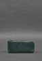 Шкіряне портмоне-купюрник на блискавці 14.0 зелений (1)