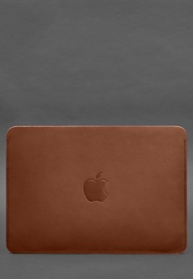 Шкіряний чохол для MacBook Air 15-inch (2023) Світло-коричневий - 8577492 - SvitStyle