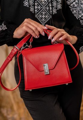 Жіноча шкіряна сумка Futsy червона - 8594016 - SvitStyle