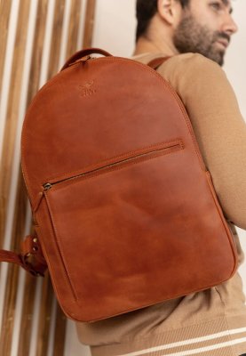 Шкіряний рюкзак Groove L світло-коричневий vintage - 8594745 - SvitStyle