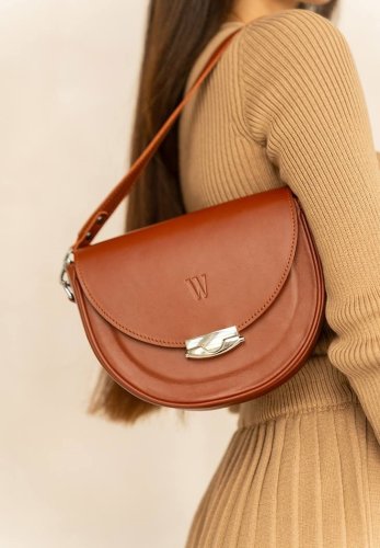 Жіноча шкіряна сумка Kira Світло-коричнева - SvitStyle