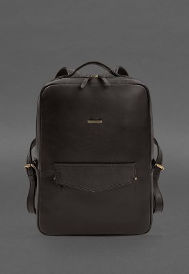 Шкіряний рюкзак на блискавці Cooper maxi темно-коричневий - 8600036 - SvitStyle