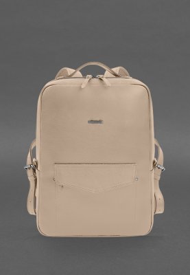 Шкіряний рюкзак на блискавці Cooper maxi світло-коричневий - 8600038 - SvitStyle
