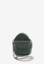Шкіряна жіноча міні-сумка Kroha зелена vintage (1)