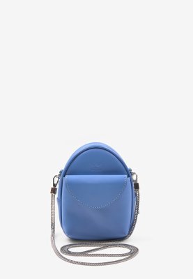 Шкіряна жіноча міні-сумка Kroha блакитний краст - 8600993 - SvitStyle