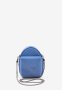 Шкіряна жіноча міні-сумка Kroha блакитний краст (1)