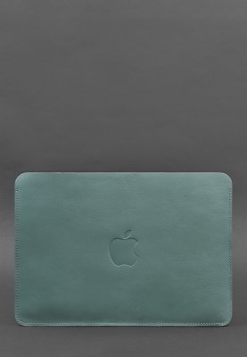 Чохол із натуральної шкіридля MacBook 13 дюйм Бірюзовий - 8614927 - SvitStyle