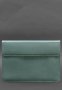 Шкіряний чохол-конверт на магнітах для MacBook 15 дюйм Бірюзовий (1)