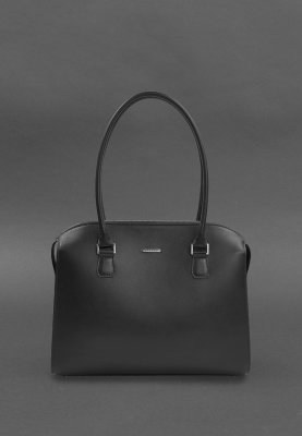 Жіноча шкіряна сумка Business чорний Краст - SvitStyle