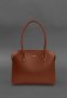 Жіноча шкіряна сумка Business світло-коричневий Краст (1)