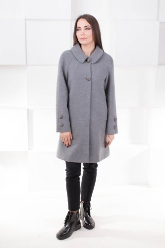 Жіноче пальто Принцеса сіре | Купити пальто в інтернеті - SvitStyle