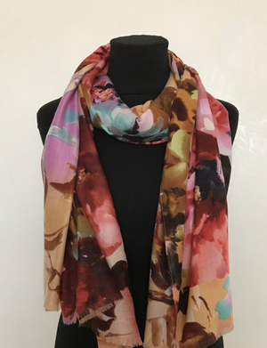 Кашеміровий квітковий шарф весна  - 4924390 - SvitStyle
