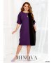 Сукня №2278-фіолетовий-чорний (1)